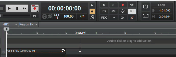 Setup Looping and play a MIDI file