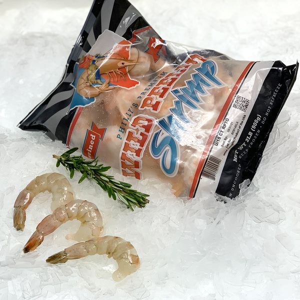 Philly U15 Raw Peeled Deveined Tail On Wild Gulf Shrimp Catanese Classic Seafood