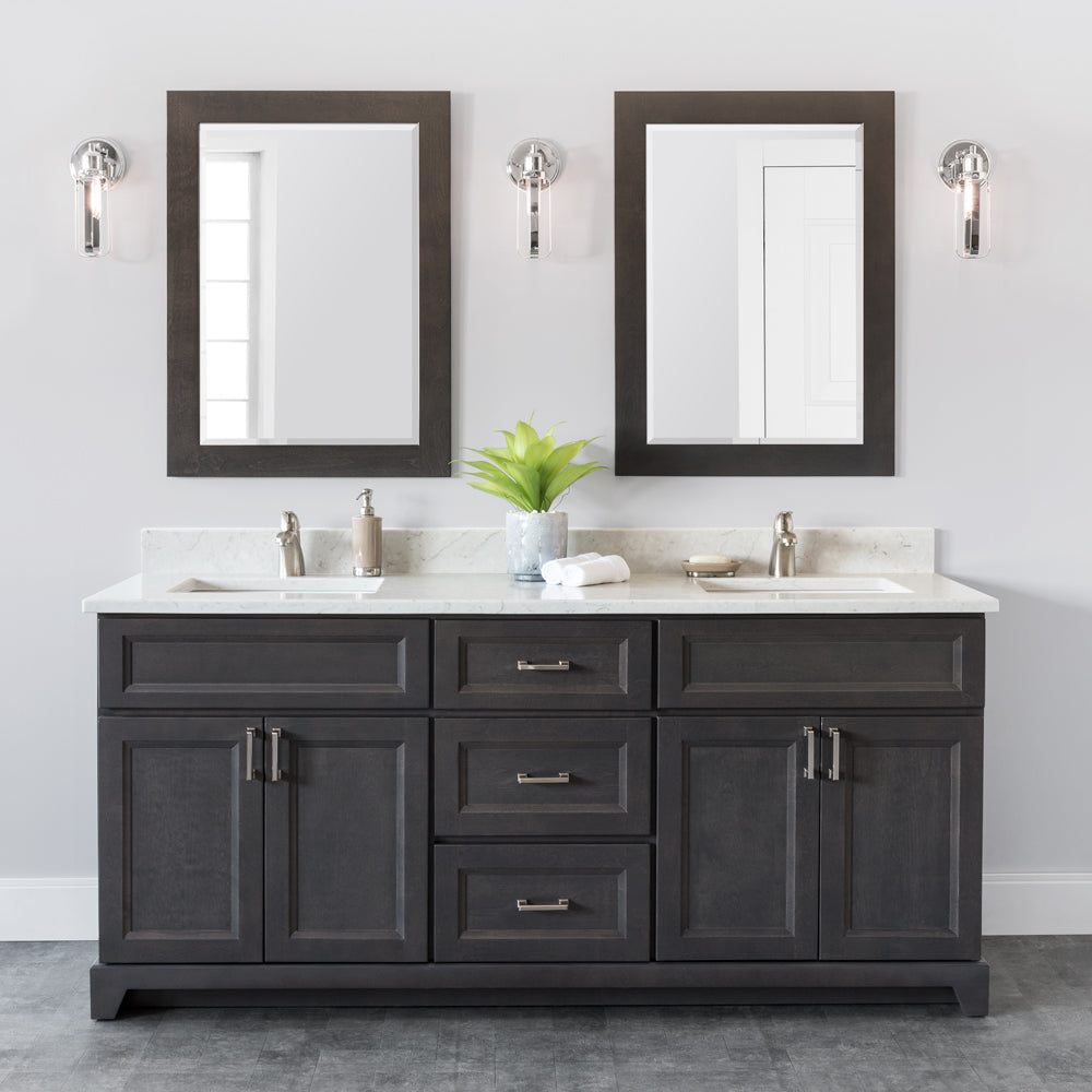 Stonewood 72 Double Bowl Vanity With Quartz Top Millcreek Bath And Kitchen