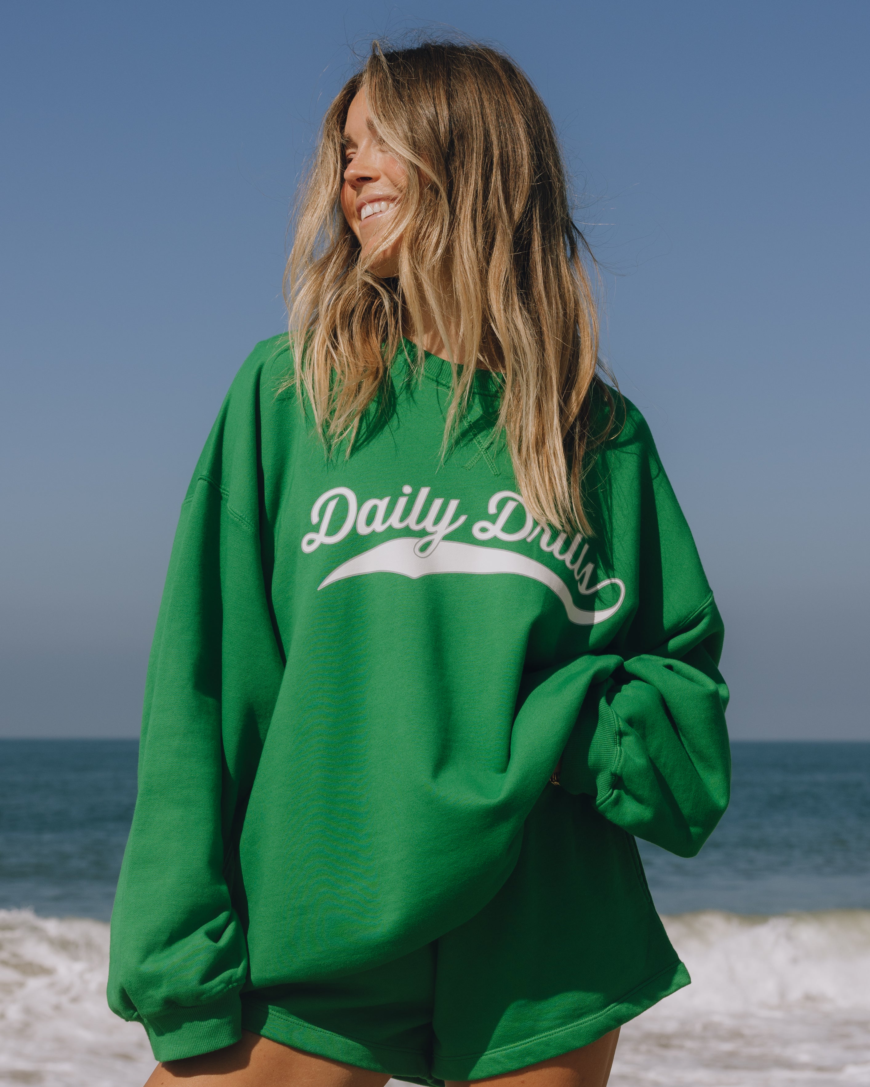 Varsity Crew - Kelly Green - shopdailydrills product image