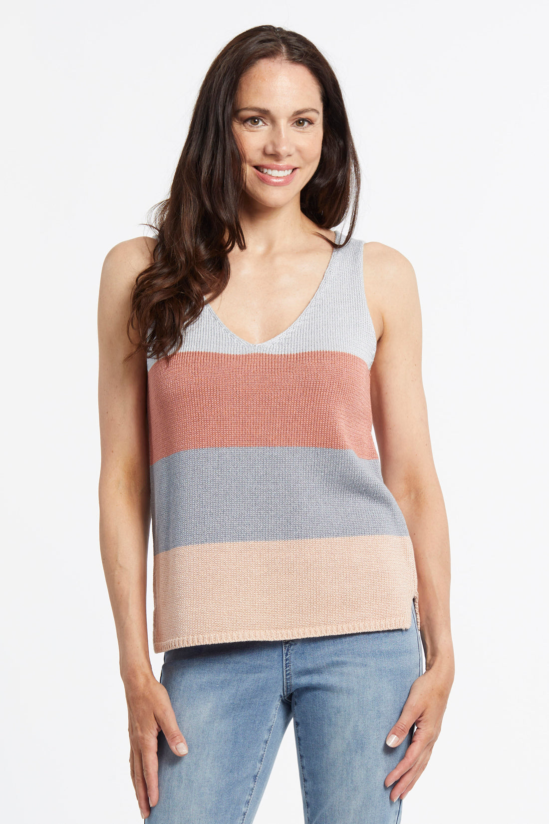 Load image into Gallery viewer, Stripted Cami Sweater
