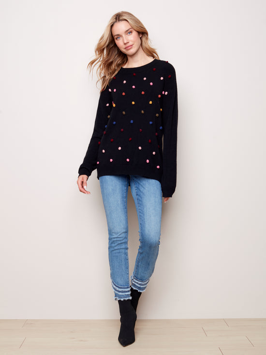 Load image into Gallery viewer, Multi-Dot Soft Sweater
