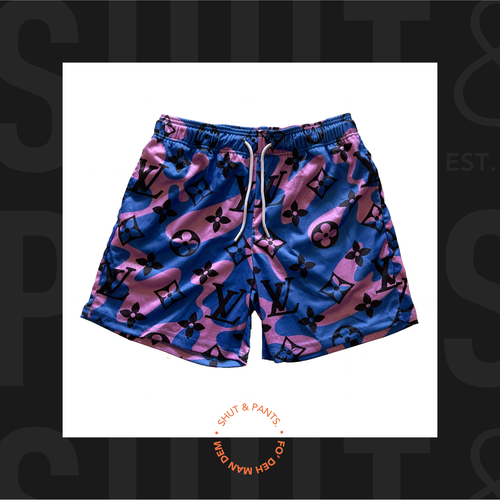 Louis Vuitton Multicolor Gradient Monogram Mesh Shorts – Savonches