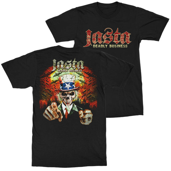 COFFEE & DEATH METAL & PUSH UPS SHIRT (Black)