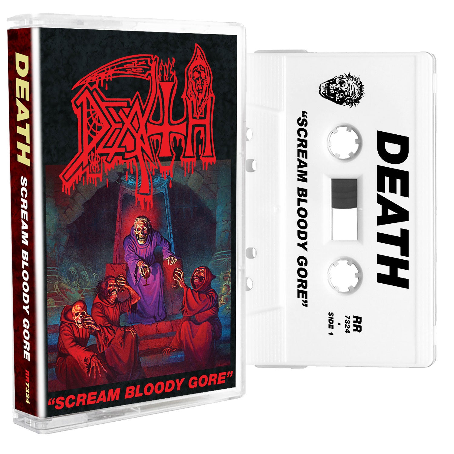 Bloody gore. Cassette in Blood.