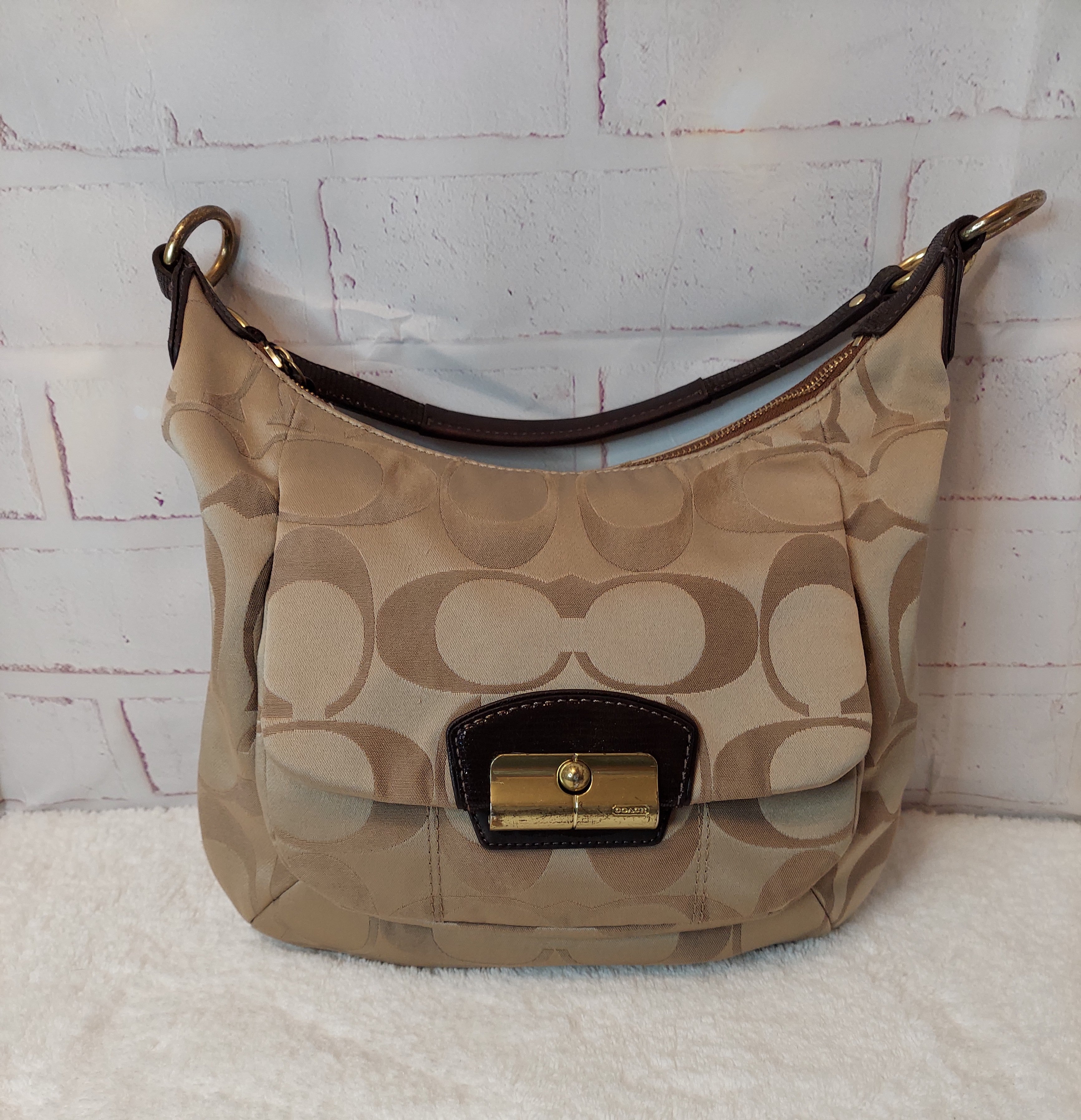 coach signature hobo bag