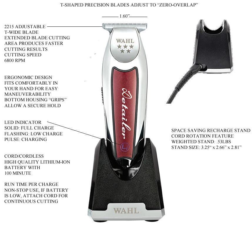 wahl detailer li cordless 5 star