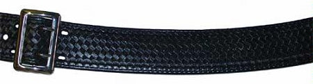 Duty Belt with Basketweave Embossing and Sam Brown Buckle and Stud –  Wolfstryker Leather