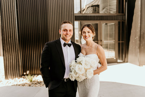 Stunning White Rose Wedding Bouquet at The Pines Venue in Davenport, ND - Perfect for Your Dream Wedding