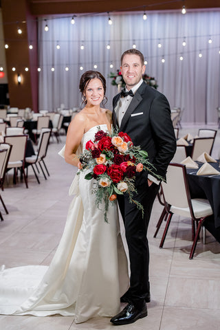 Avalon in Fargo, ND, provides the perfect backdrop for a jewel-toned winter wedding, captured by Two Birds Photography and planned by Gather