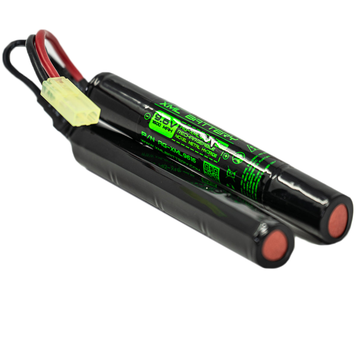 9.6v 1600mAh Ni-MH Rechargeable Battery Replacement for Airsoft (Nun-Chuck Style)
