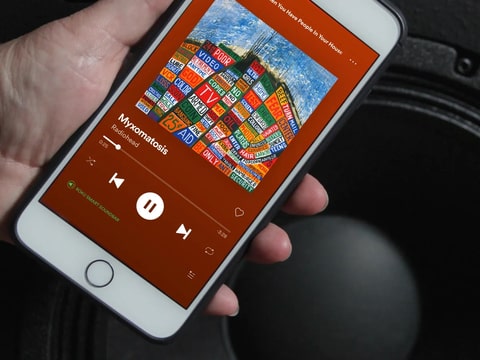 Device playing Spotify