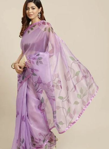 lovender saree