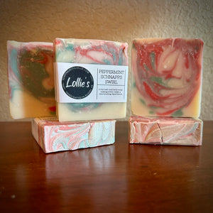 Peppermint Schnapps Swirl - Soaping With Lollie