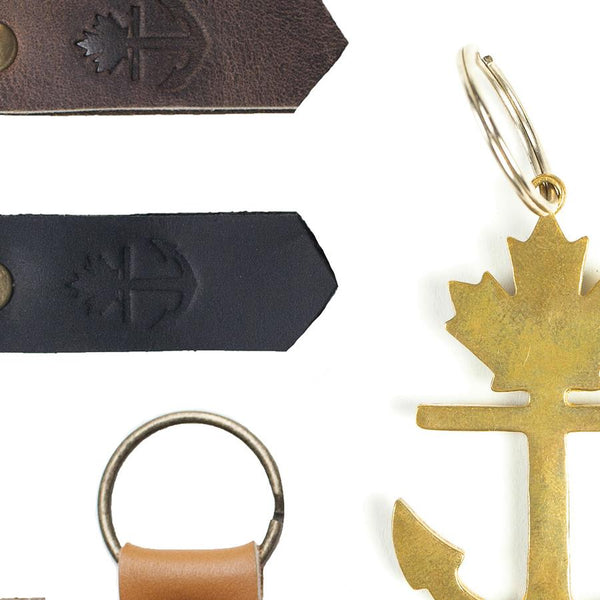 Leather-Brass-Keychains