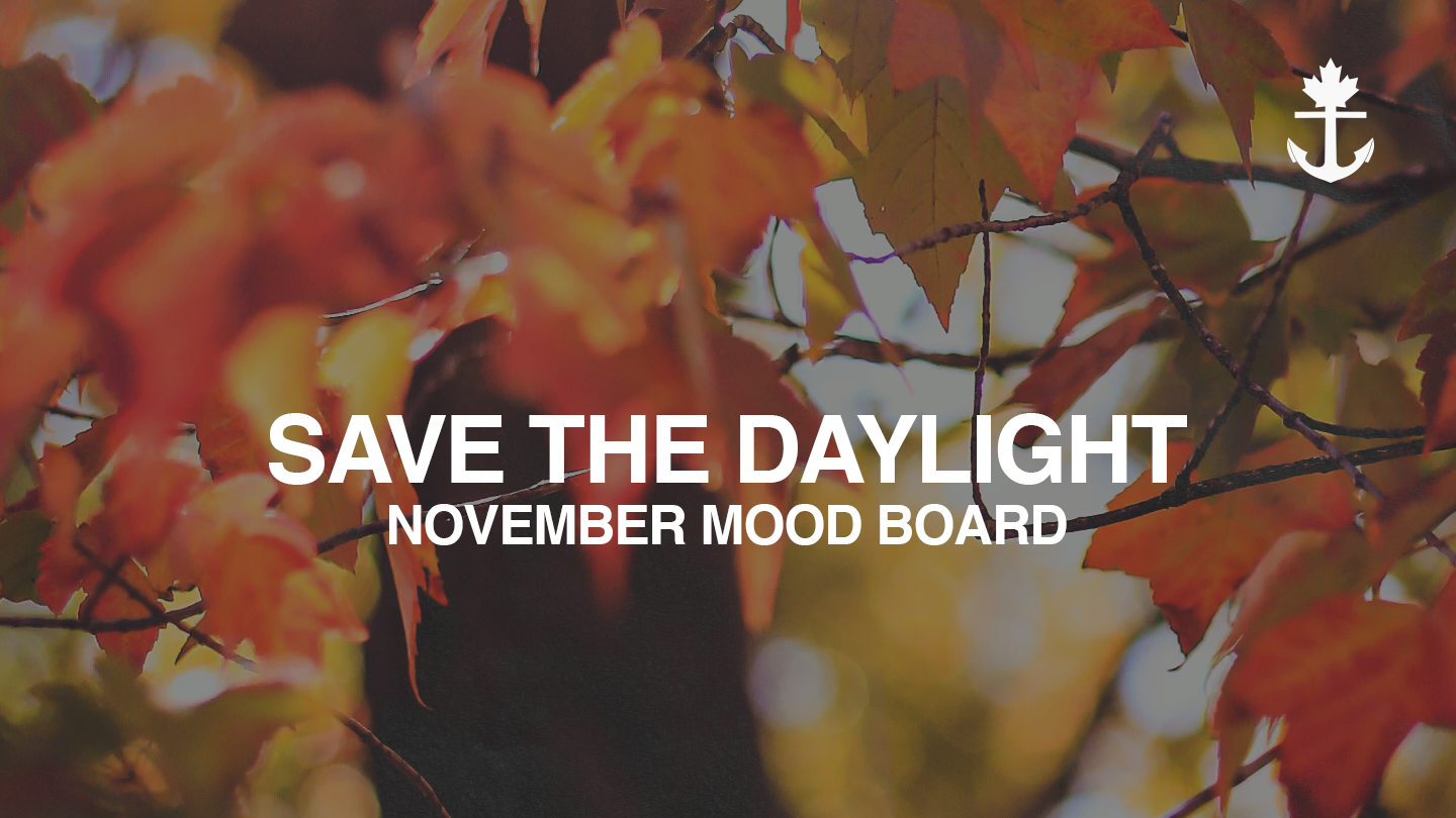 Save The Day Light - Fall Winter November Blog Post / Mood Board