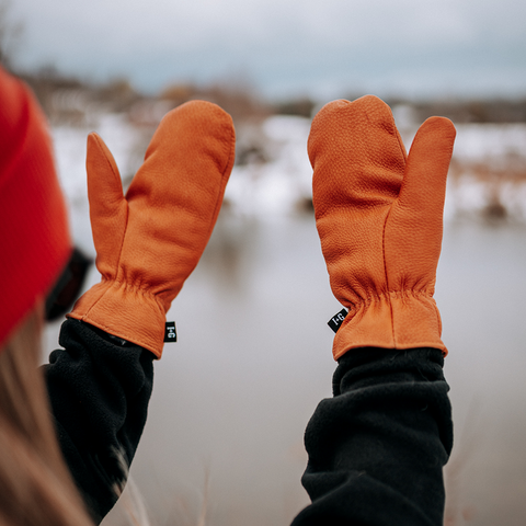 deer skin mitts 