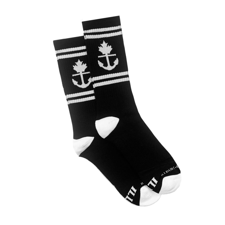 black gym socks