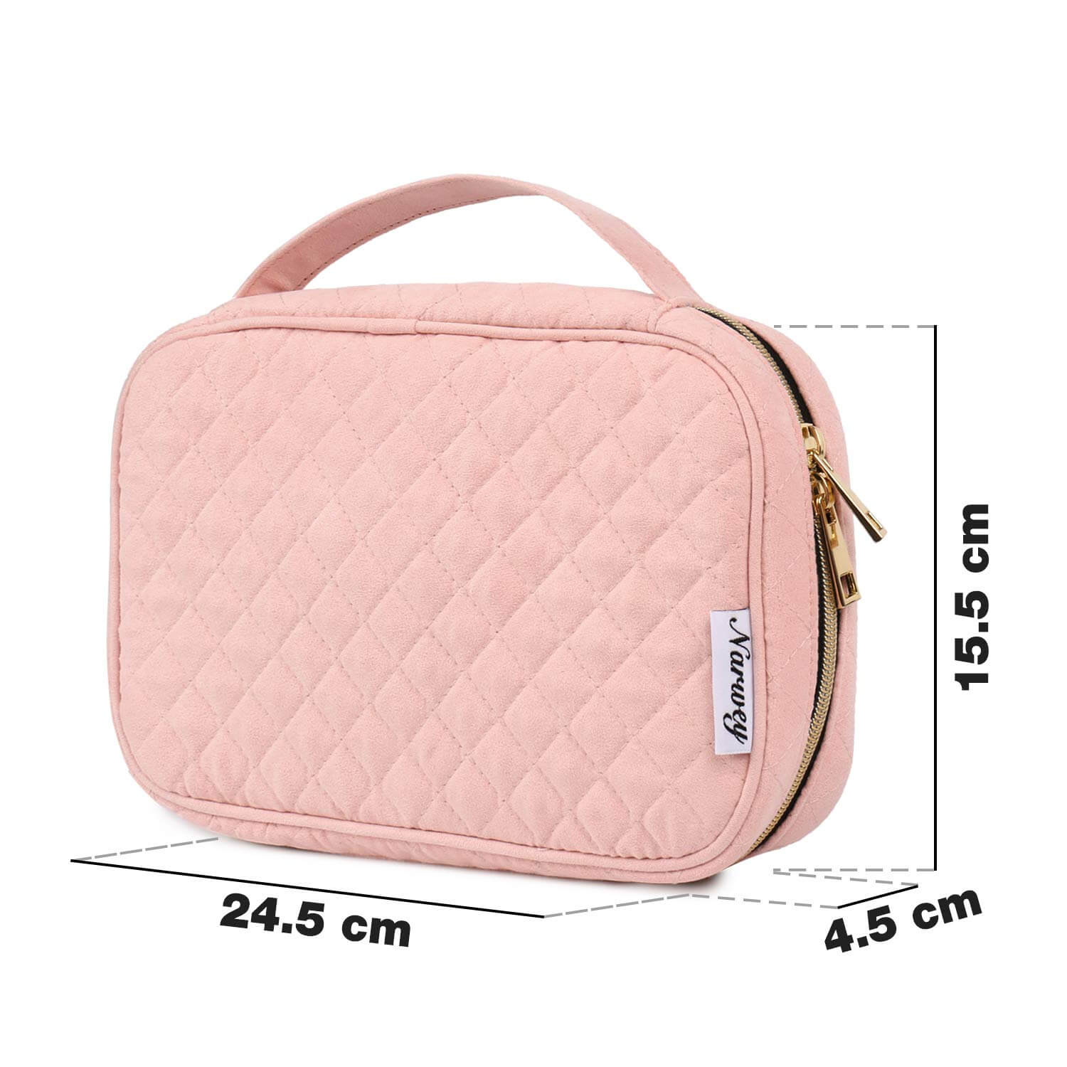 Christmas Clearance! Feltree Makeup Bag Pleated Wash Bag Travel Portable  Half Round Storage Bag, 6.29x2.55x4.72in