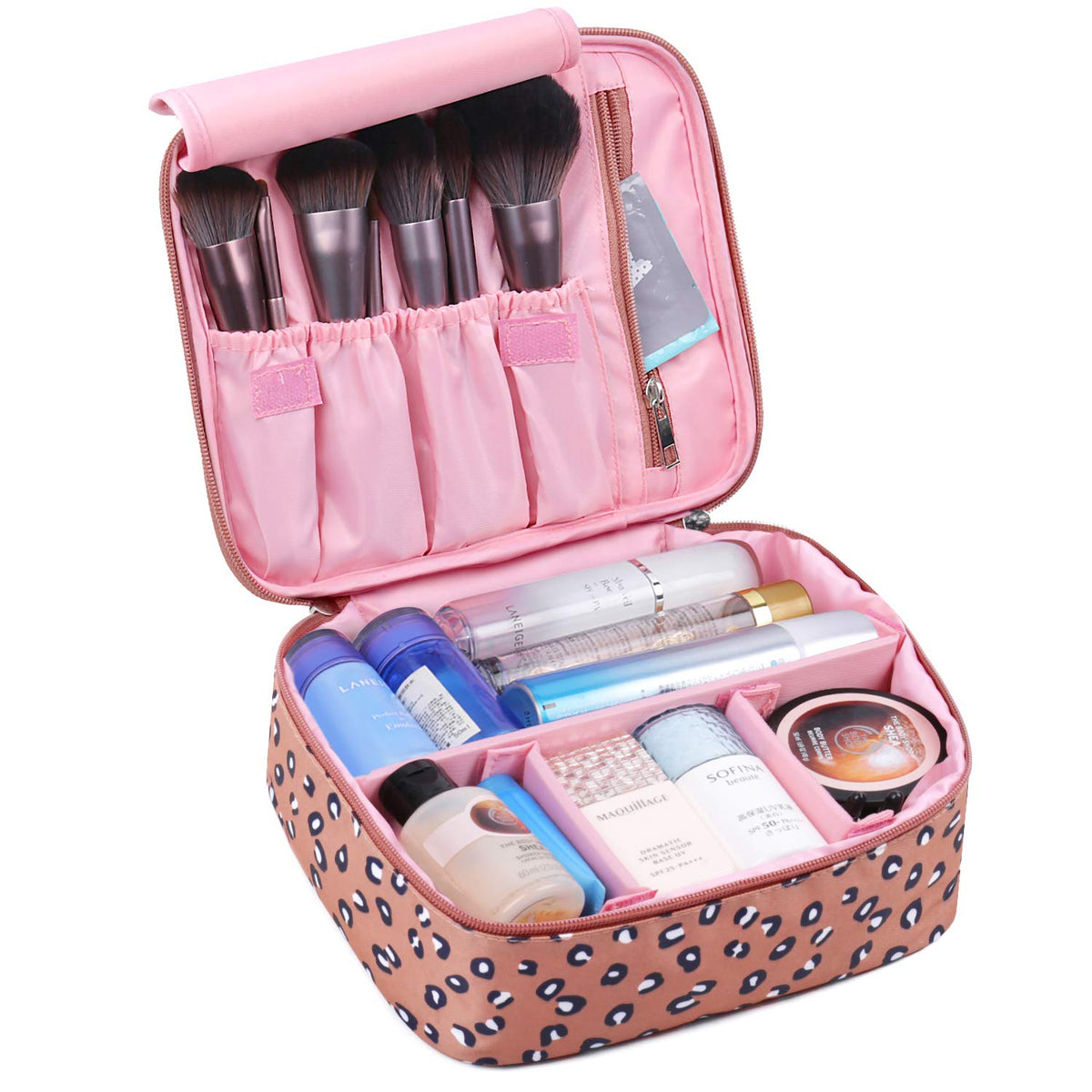 Fashion Large Travel Makeup Cosmetic Bag Box NW5023 Womens – narwey