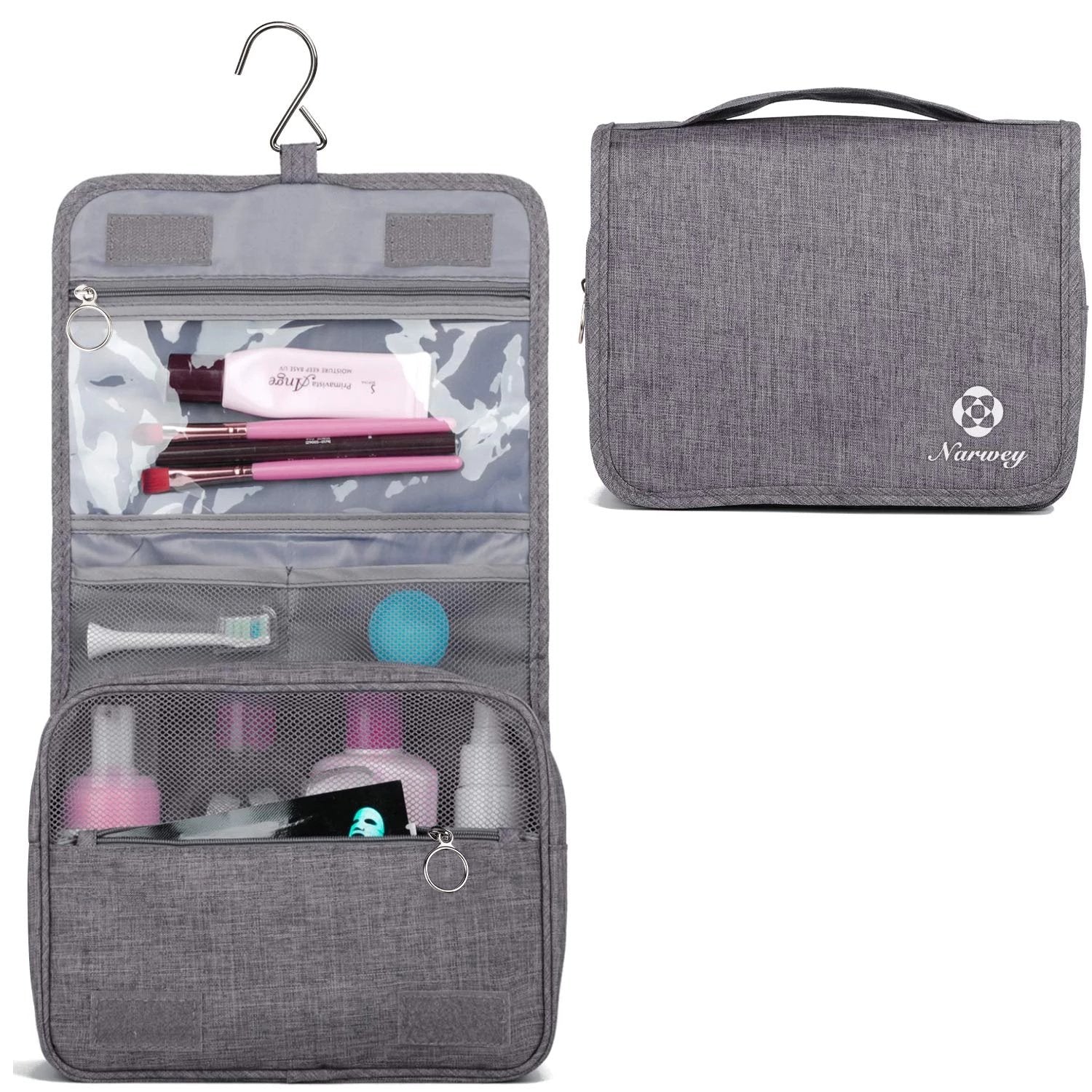 Best Narwey 5013 Toiletry Bag Waterproof Cosmetic Makeup Organizer For ...