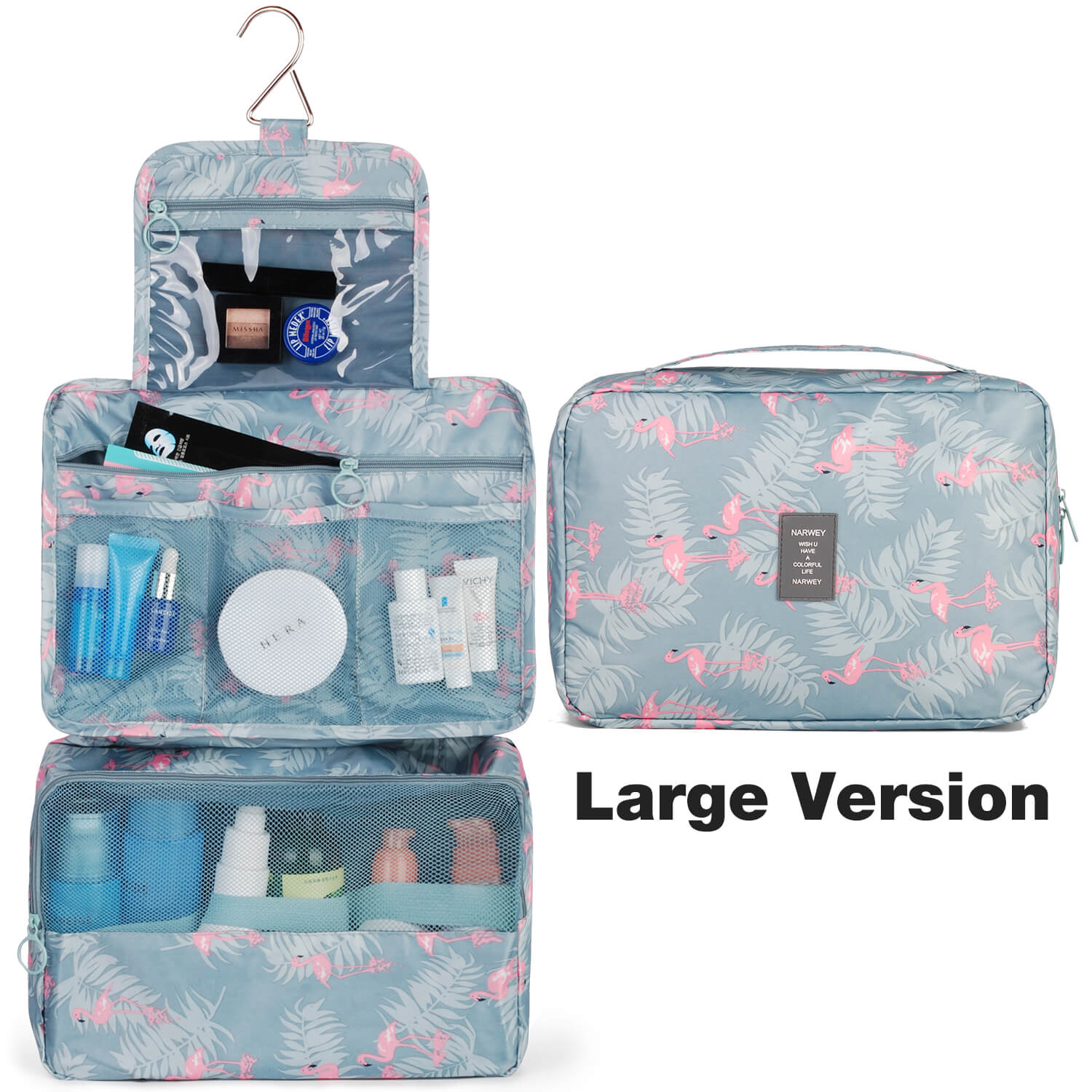 hanging travel toiletry bag