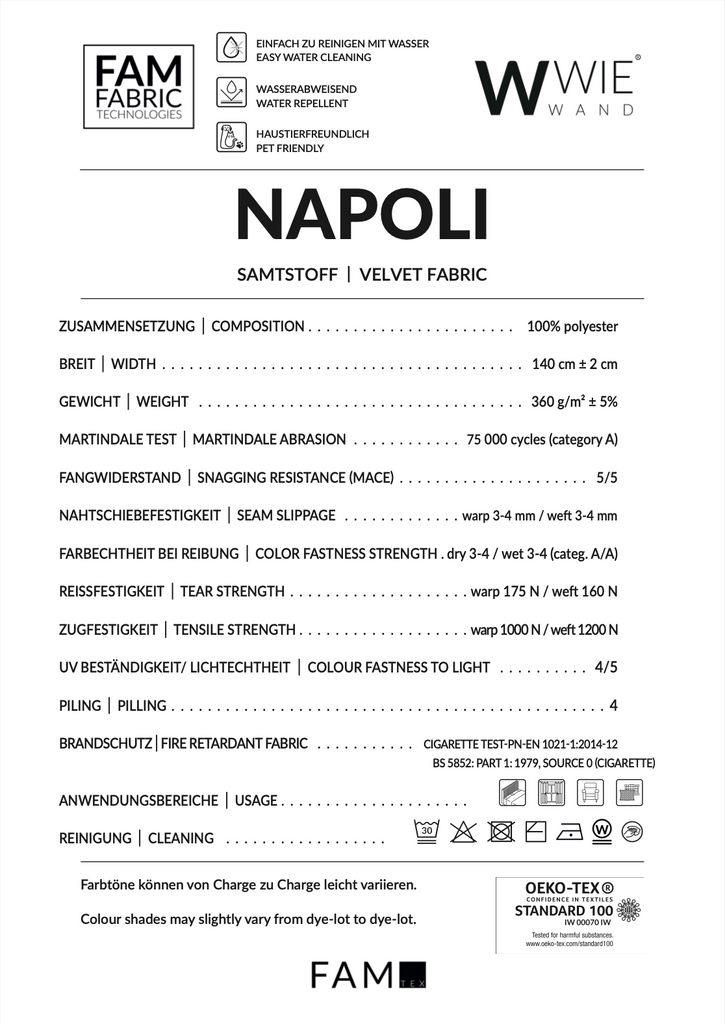 Napoli WWIEWAND Akustik Wandpaneel