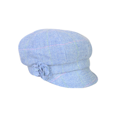 Newsboy Cap, Blue & Pink