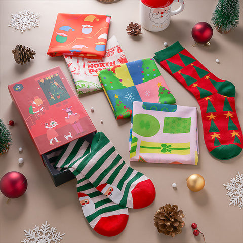 socks and hankies gift box