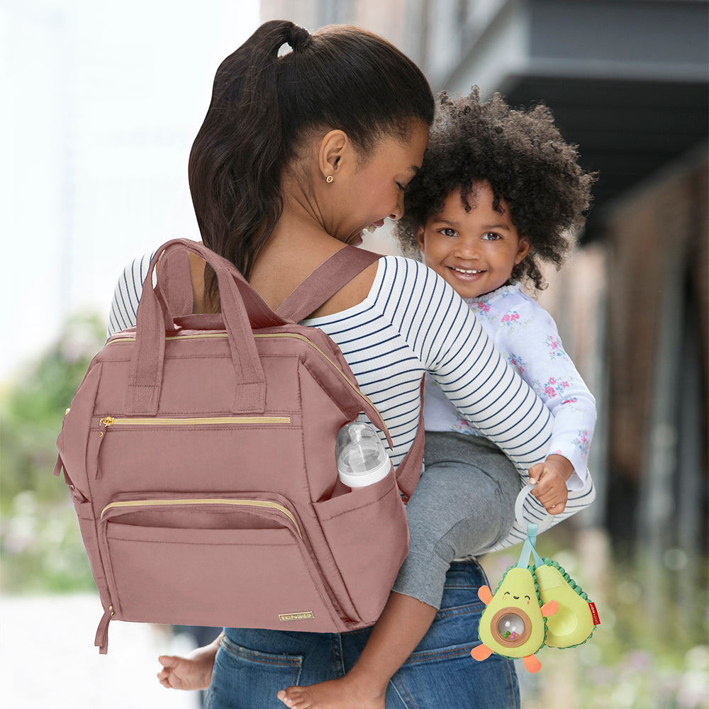 dusty rose diaper bag