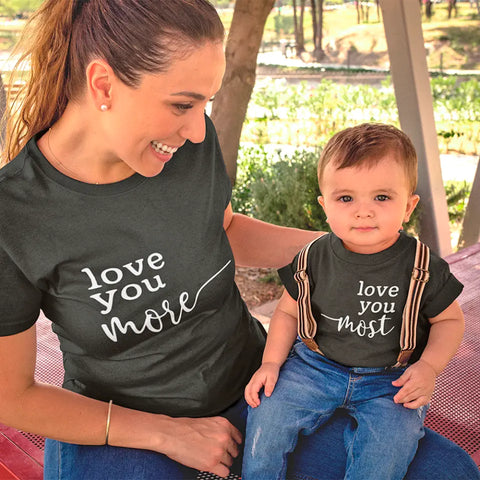 Love You More Mommy and Me T-Shirts