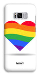 Rainbow Heart-Phone Case-Galaxy S8 Plus-Snap-Gloss-Movvy
