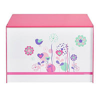 Flowers And Birds Kids Toy Box Childrens Bedroom Storage Chest With Bench Lid By Hellohome