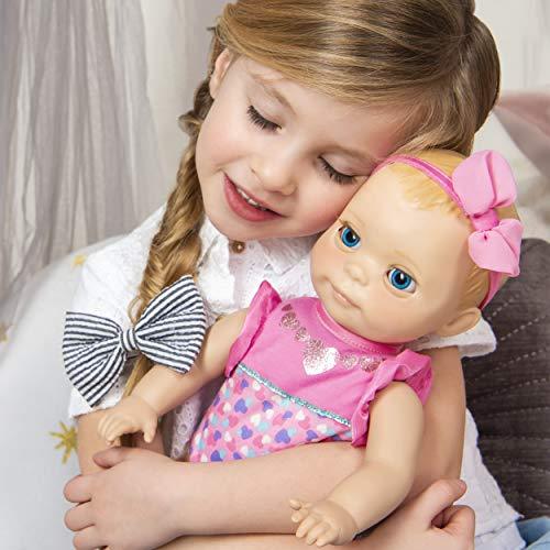 Luvabella 6047317 Newborn Blonde Hair Interactive Baby Doll With Rea