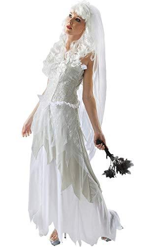 Orion Costumes Womens Ghostly Bride Wedding Dress Halloween Fancy Dres