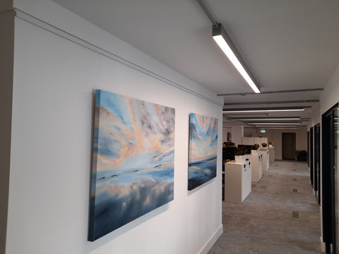 Coastal Retreats office art installed