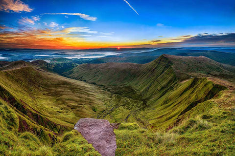 Park Life – Sunset on Beacon Valley, Brecon Beacons National Park in Wales