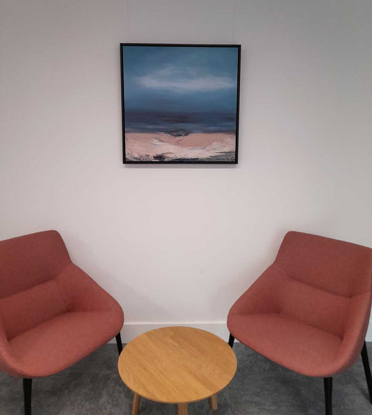 calming art near seating area