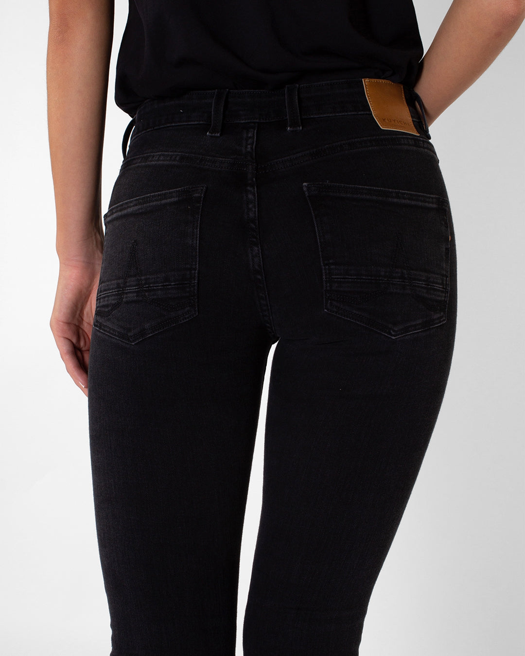 Jeans Carey Skinny Black Again Zwart 6