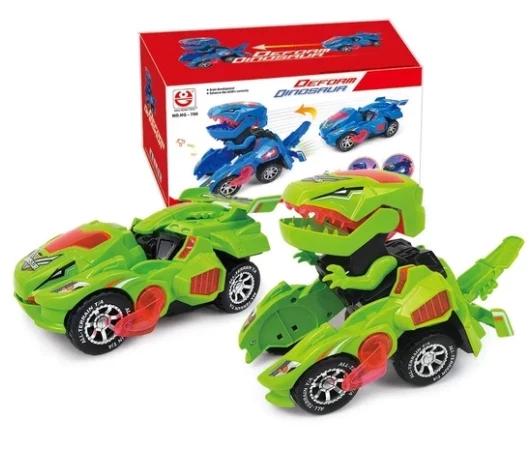 transforming dinosaur car