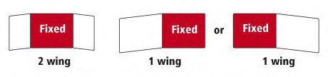 Central, left or right wing fixed diagram