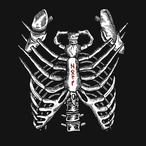 Blood Eagle Design - hand drawn graphic design image of a rib cage representing the Vikings ritual from the tv show
