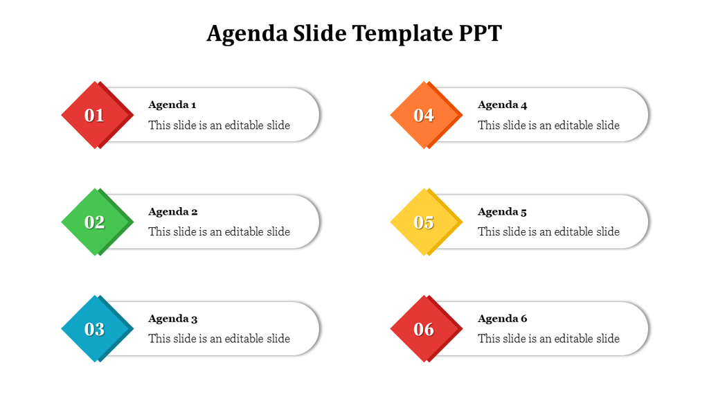 Creative Powerpoint Agenda Slide Slidematrix