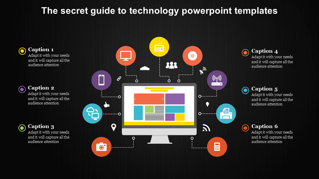 Computer network concept PPT presentation templates – SlideMatrix