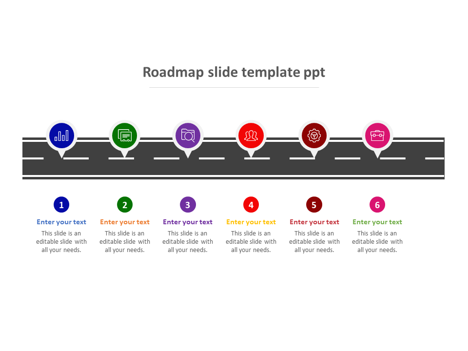 roadmap ppt template free