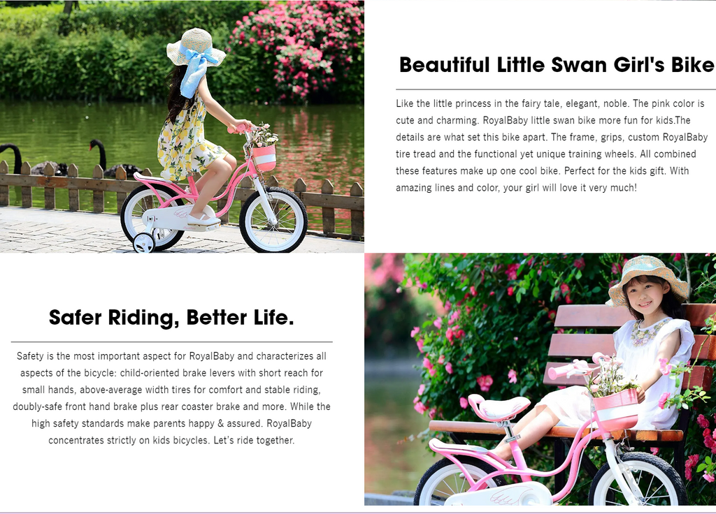 royalbaby little swan bike 18 inch