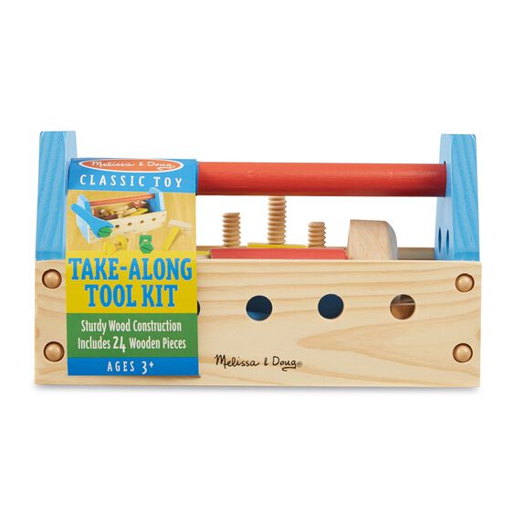 wooden kids tool kit