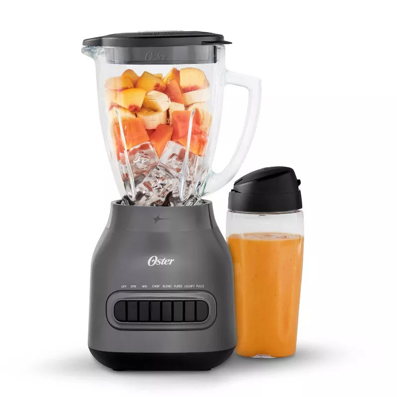 Easy-to-Clean Blender with Dishwasher-Safe Glass Jar Blend-n-Go Cup:Speeds, Smoothie Blender