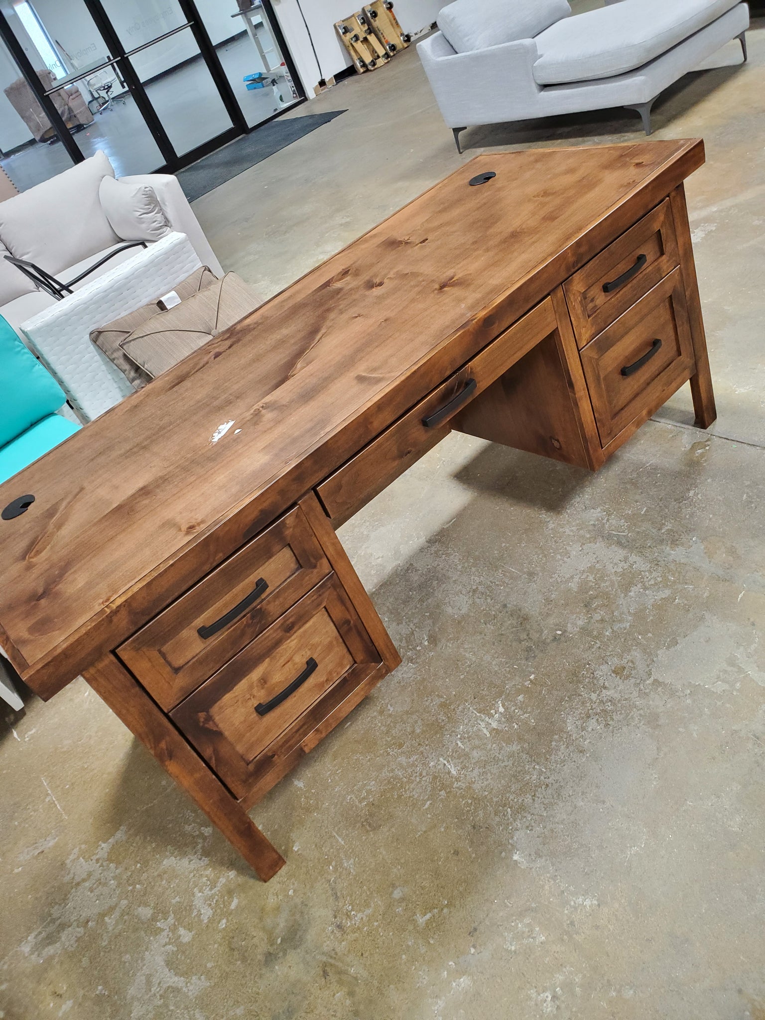 pooler solid wood desk