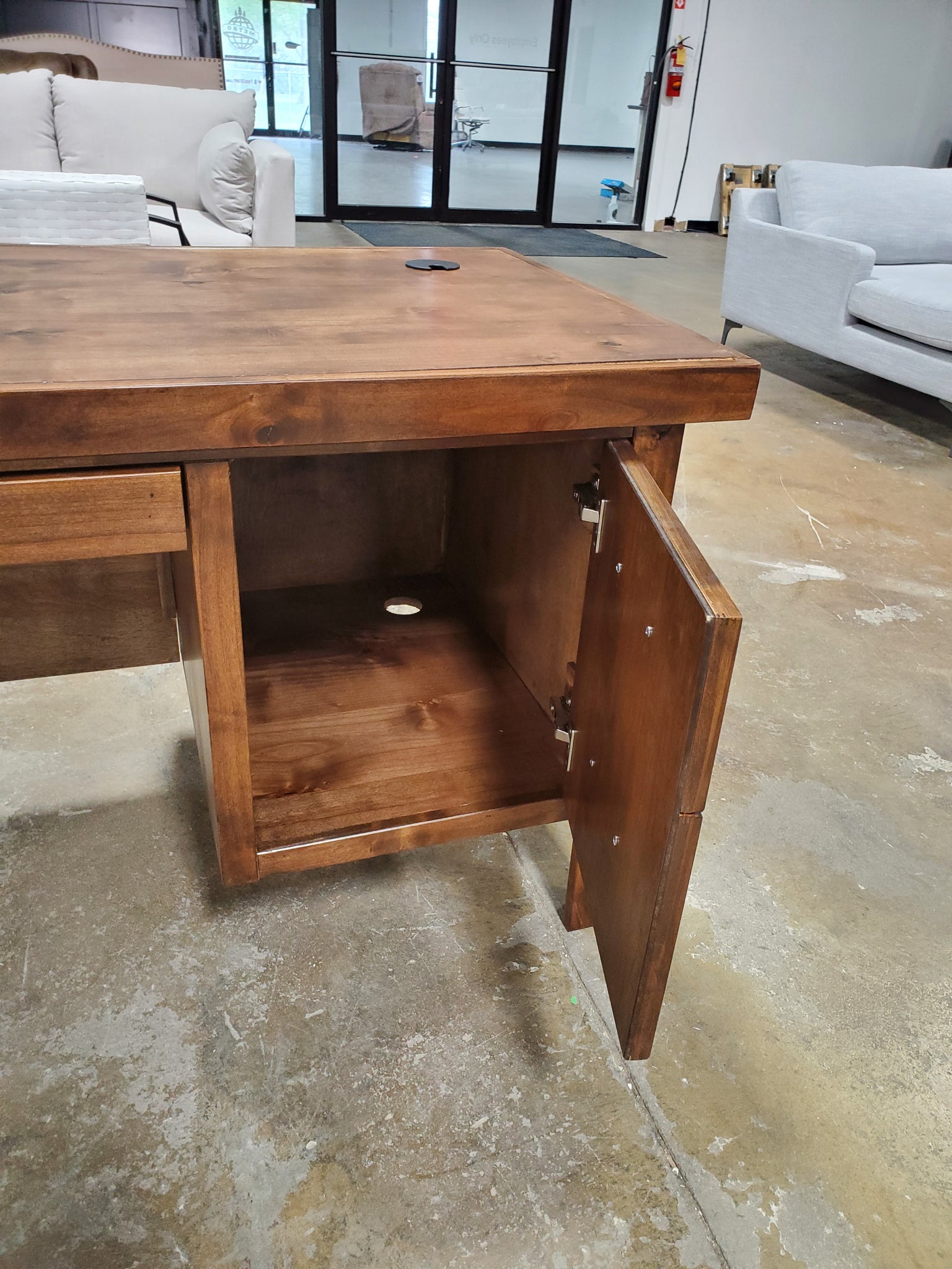 pooler solid wood desk